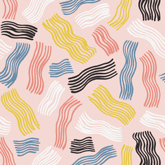 Seamless abstract hand drawn pattern