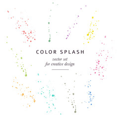 abstract colorful splashes