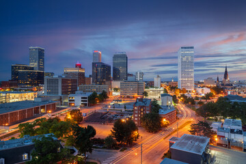 Tulsa, Oklahoma, USA Skyline - obrazy, fototapety, plakaty