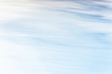 sunset background. sky with soft and blur pastel colored clouds.  gradient cloud on the beach resort. nature. sunrise.  peaceful morning. Instagram toned style