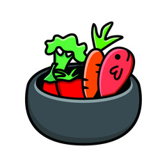Vegetable vector icon. Fresh food vector