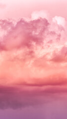 NSTA Story Template Backgrounds. Twilight sky with effect of living coral  colors. Colorful sunset...
