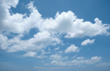 Naklejka na ściany i meble blue sky background with clouds .