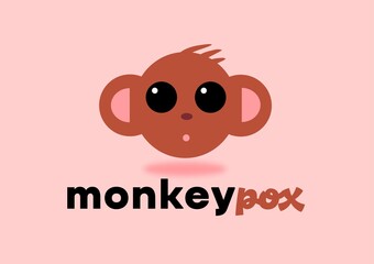 Monkeypox virus. Monkey infectious disease. Vector illustration.