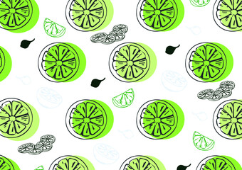 lemon, orange, lime pattern pack