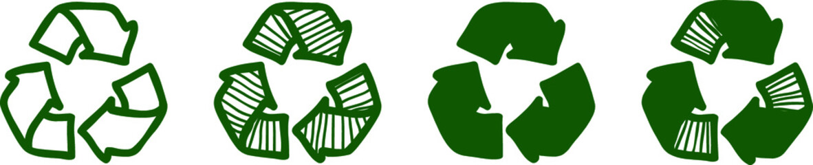 recycle green icons graphic resources