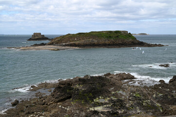 L'ïle du Grand-Bé et fort du Petit-Bé à Saint-Malo