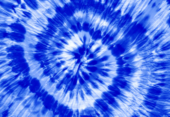 Close up pattern of tie dye texture fabric abstract background