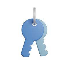 3D Rendering Illustration Key Chain Photo HD