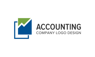 book with graphic for accounting stock market analytic logo design template	
