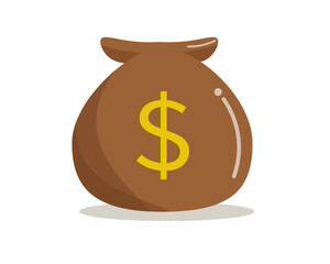 お金袋 ドル ベクターイラスト