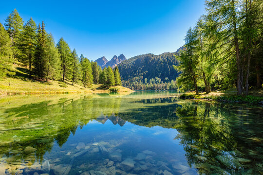 Lake Palpuogna (German: Palpougnasee, Romansh: Lai da Palpuogna) is a mountain lake at Albula Pass in the Berg&uuml;n municipality (Grisons, Switzerland) and once voted most beautiful spot in Switzerland