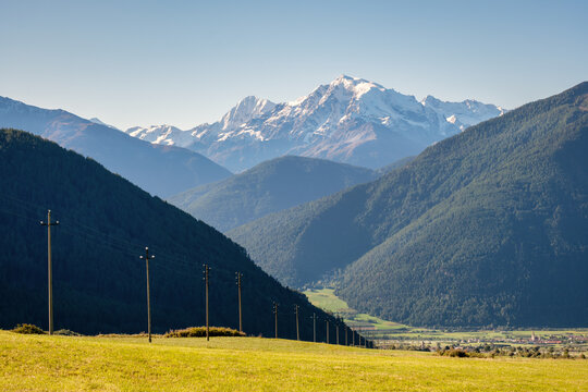 The mighty Ortler Mountain Group in the Val Venosta (South Tyrol, Italy). It is the heighest mountain in the Eastern Alps outside the Bernina Range. It is commonly reffered to as King Ortler.