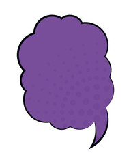 purple speech cloud