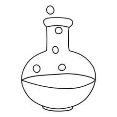 Test Tube illustration, back to school concept