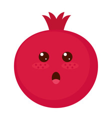 kawaii pomegranate icon