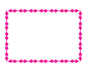 abstract artistic creative red leaf floral border