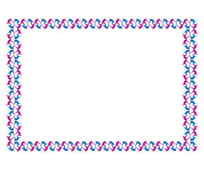 abstract artistic creative floral border