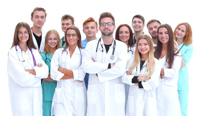 Fototapeta premium professional medical center staff standing together. teamwork