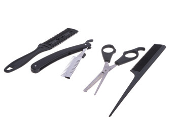 hair thinning tools isolated