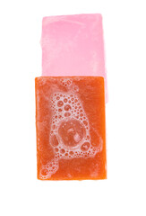 soap with foam isolated