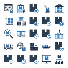 Logistic Delivery Icons Set