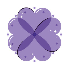 purple yoga symbol