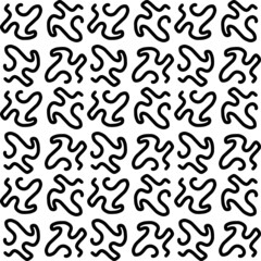 Seamless abstract geometric hand drawn pattern.