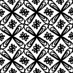 Seamless abstract geometric hand drawn pattern.
