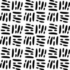 Seamless abstract geometric hand drawn pattern.