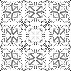 Seamless abstract geometric hand drawn pattern.