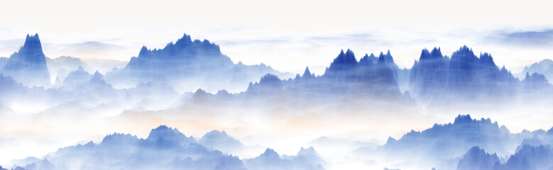 Obraz na płótnie Canvas mountains in the morning