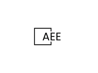 AEE letter initial logo design vector illustration