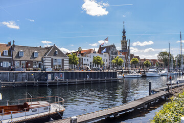 Old town and harbor in Veere, Zeeland, the Netherlands - 507482131