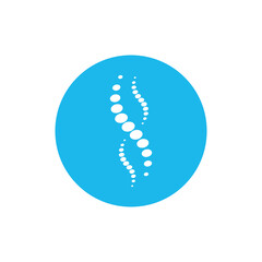 Spine care diagnostics symbol logo template vector illustration design 
