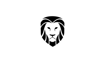 Lion logo vector illustration, shield design.