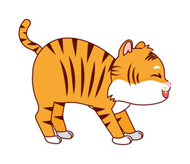 cute baby tiger icon
