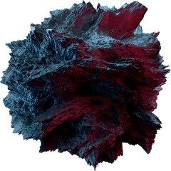 3d Rendered Sphere Deformed Form Displacement Surface Noise Texture