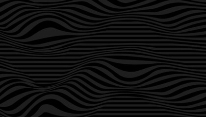 Striped abstract wavy background