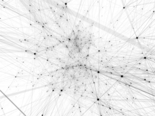Abstract 3d Connectivity Network Background
