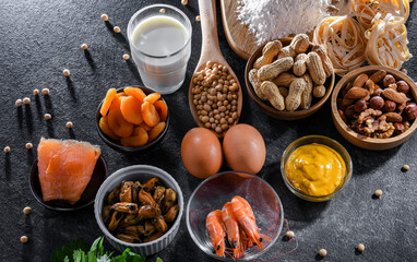 Composition with common food allergens