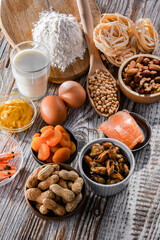 Composition with common food allergens