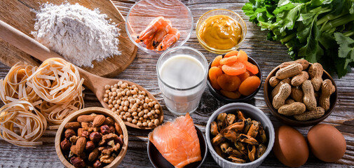 Composition with common food allergens