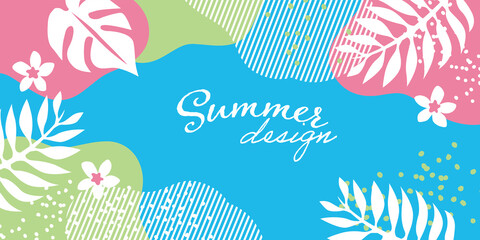 夏　リゾートイラスト  © ヨーグル