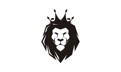 Lion King Logo - Abstract Lion Character - Mascot Vector Illustration