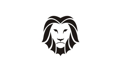 Lion logo vector illustration, shield design.