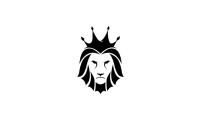Lion King Logo - Abstract Lion Character - Mascot Vector Illustration