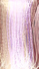 The abstract image of the long beam of light looks confused in the dark.