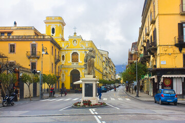 Piazza Tasso in the center of Sorrento	
