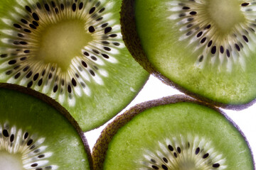 kiwi trasparente macro